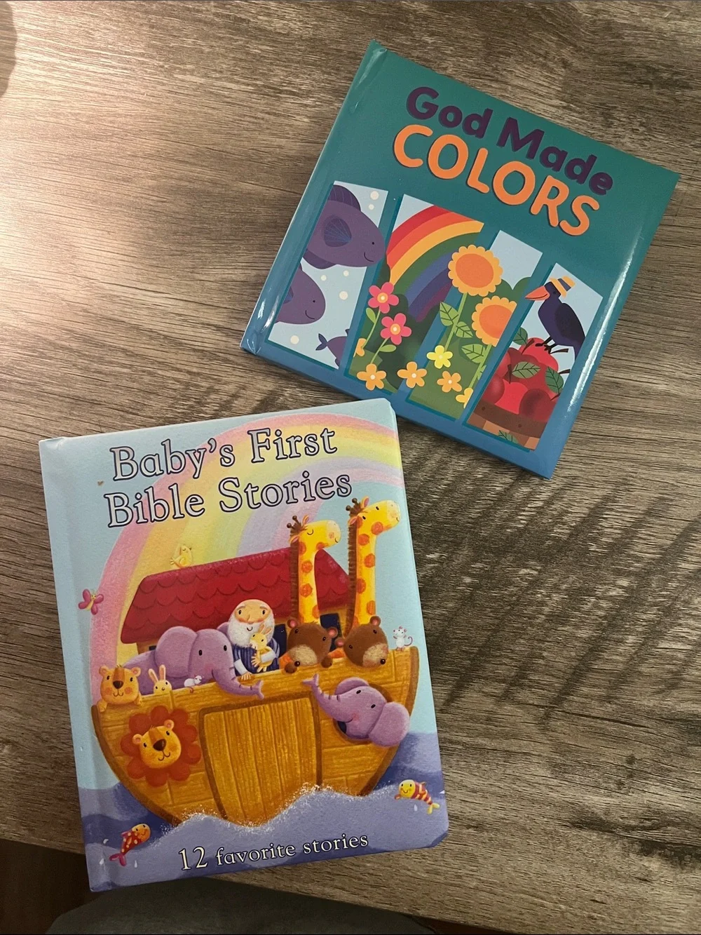 Baby's First Bible Stories & God Made Colors Board Books - Blue